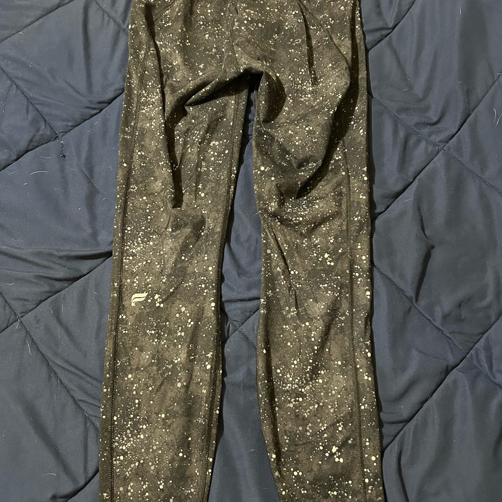 Fabletics Black and White Patterned Leggings - image 2
